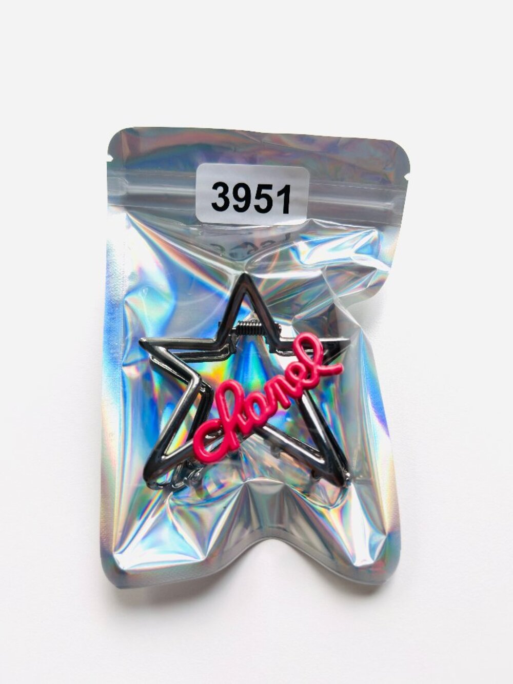 3951 HAIR CLIP STAR CHANEL HANDMADE HAIR